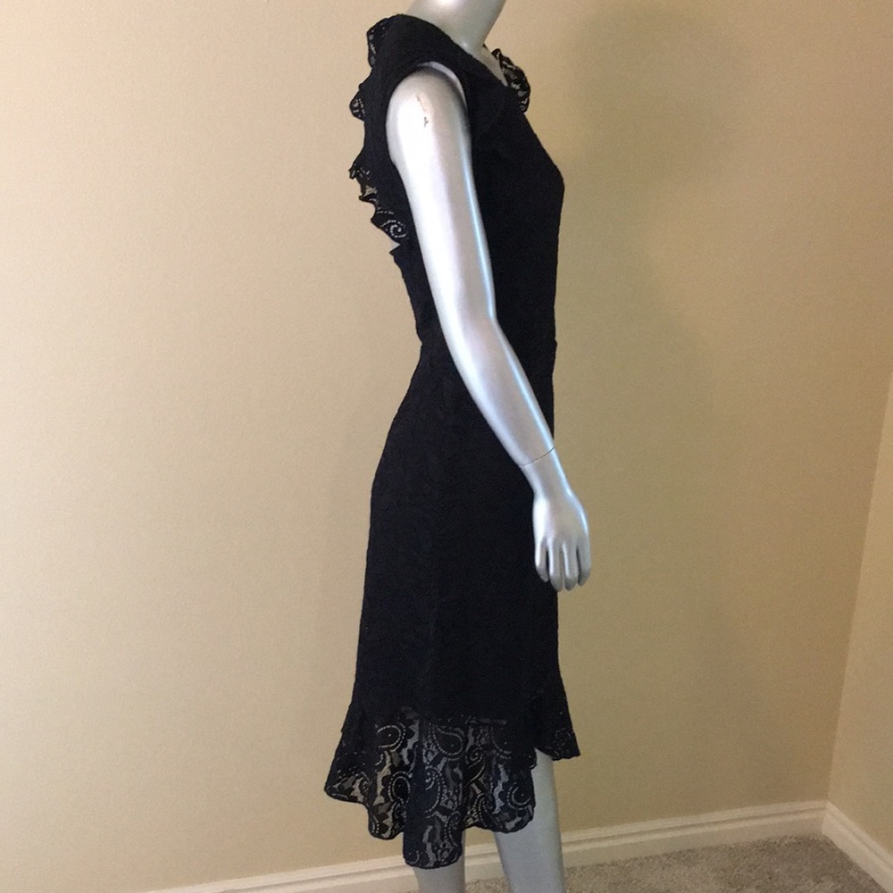 Bebe Lace & Ruffles Hi-low Dress - Picture 5 of 16